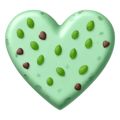 Mint chip heart sticker
