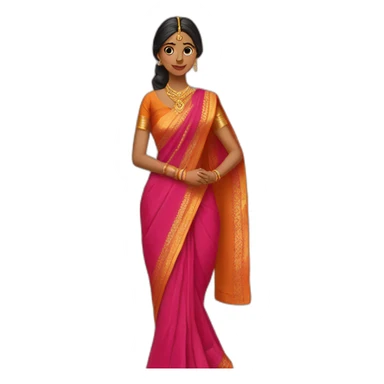 Indian saree sticker