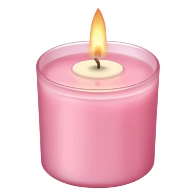 Natural Scented Candle, pink pastel sticker