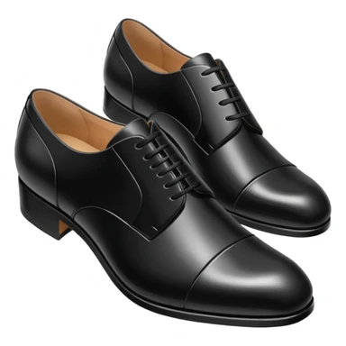 Black suit shoes sticker