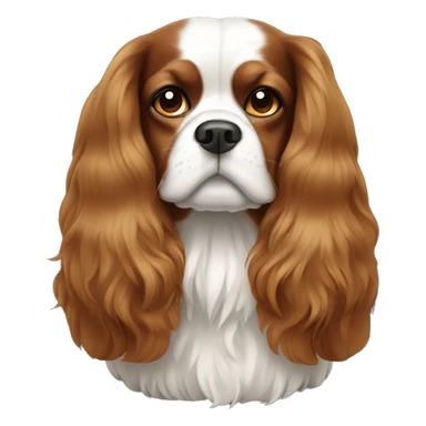 King Charles dog breed with brown hair sticker