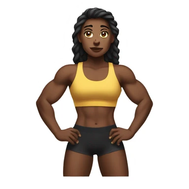 Muscular women sticker
