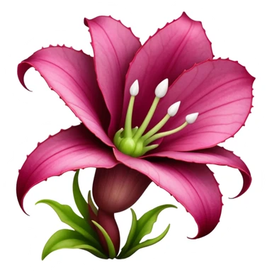  carnivorous plant flower with teeth sticker