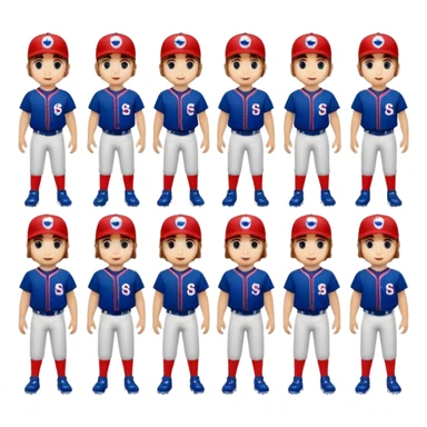 quiero dos equipos enemigos de baseball  sticker