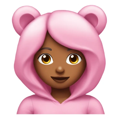 Pink teddy bear with Camila on it sticker