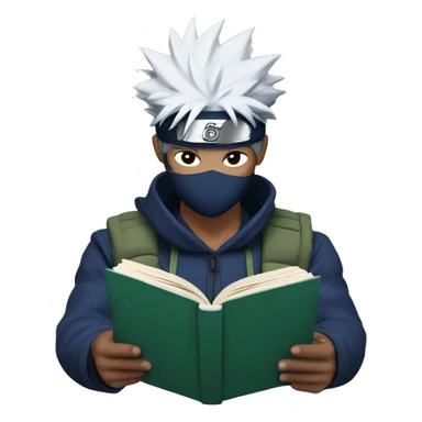 Kakashi reading book sticker
