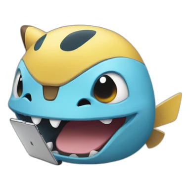 Pokemon with ipad sticker