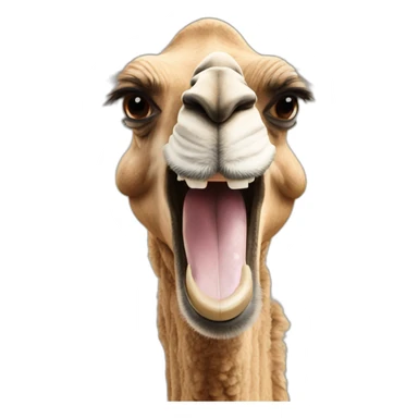 Camel laughed sticker