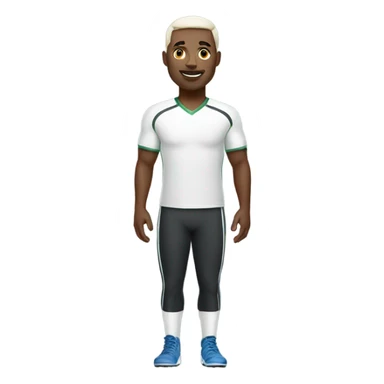 white full body sportman sticker