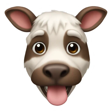 corazón con manchas de vaca dentro sticker