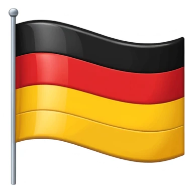 A wawy black and a red rectangle and a yellow circle flag sticker