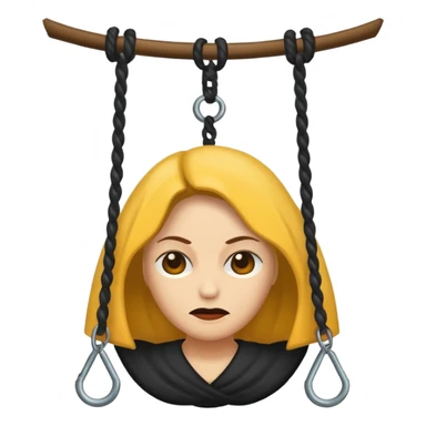 Dead hangwoman sticker