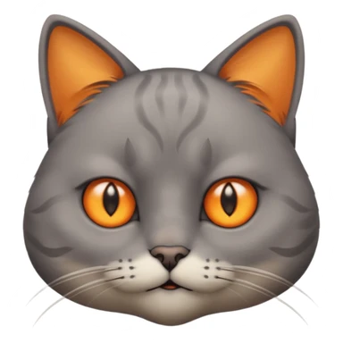 A cat with with a slight frown, furrowed eyebrows, and eyes looking to the side, conveying feelings of dissatisfaction, suspicion, skepticism, or annoyance sticker