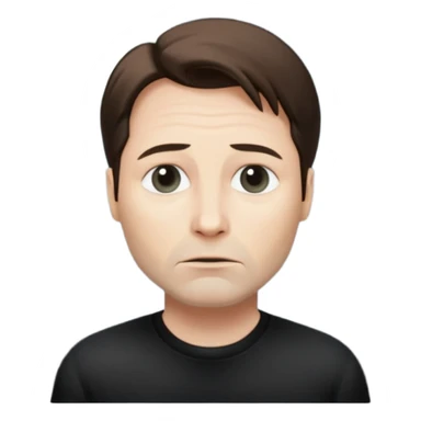 Mulder from the x-files looking very very worried (not trusting anyone today) while wearing a dark t-shirt. A beam of light from a UFO illuminates him sticker
