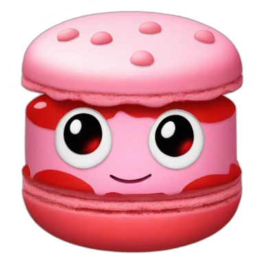 macaron with colors of ladybug sticker