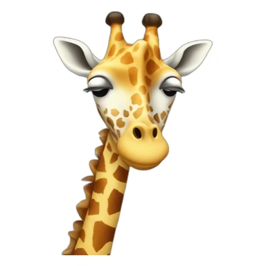 Sneezing giraffe sticker