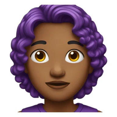 big kid purpel sticker