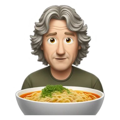 James May eat ramen sticker