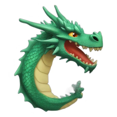 A dragon's head A dragon set and his foot sticker