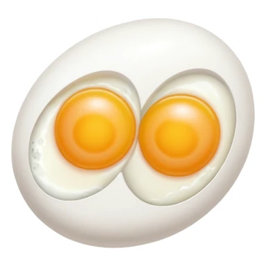 2 whole eggs rotated slightly sticker