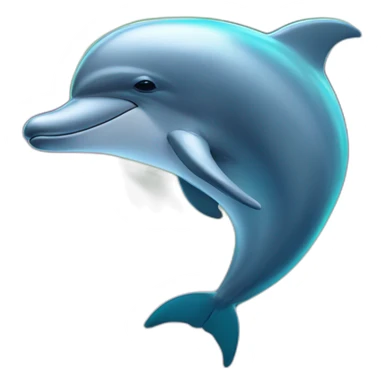 dolphin with aurora borealis sticker