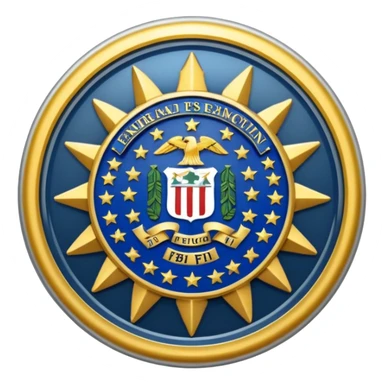 The FBI badge. real one sticker