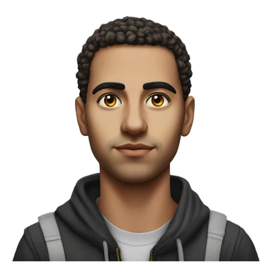 guy 24 years old egyptian 2011 photorealistic serious sticker