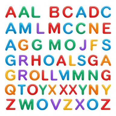 alphabets sticker