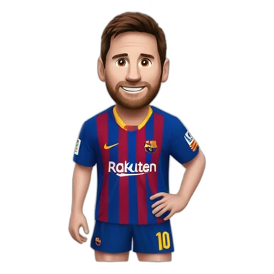 Messi sur dinosaures sticker