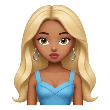 a pretty bratz dusky girl in a metri sticker