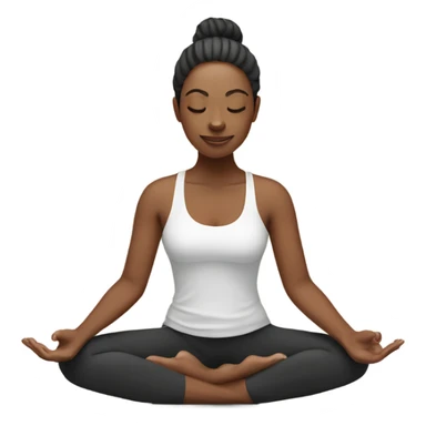 woman doing yoga sticker
