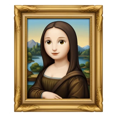 Mona Lisa in painting frame
















 sticker
