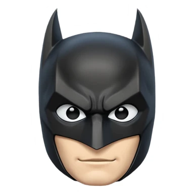 Black Batman logo sticker