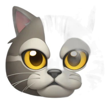 pissed-off cat sticker