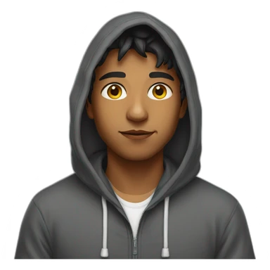 Young Indian in a hoodie sticker