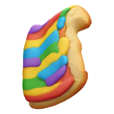 Rainbow Italian cookie sticker