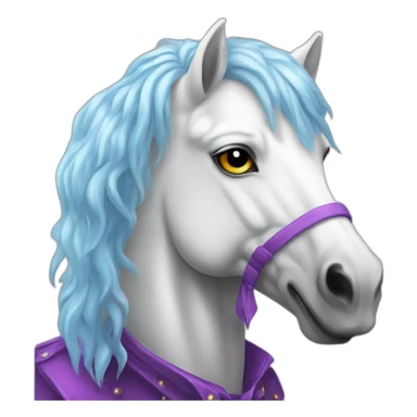 It clown white pony sticker