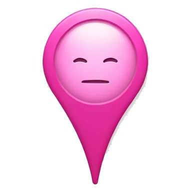 Pink location pin sticker