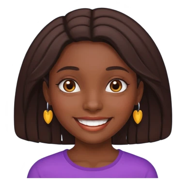portrait of a dark-skinned girl sticker