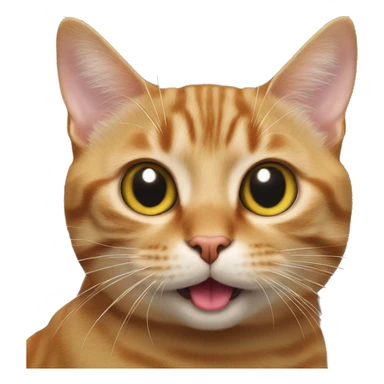 cat with tongue out silly sticker