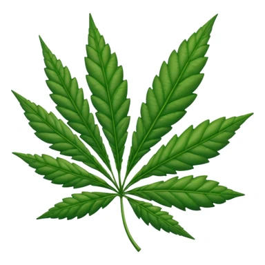 weed leaf sticker