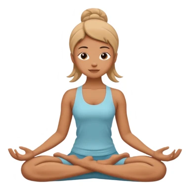 Yoga wellness emojis sticker