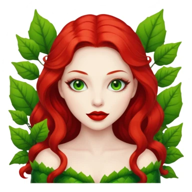 poison ivy face only sticker