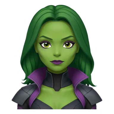 gamora from Guardians of the Galaxy movie sticker