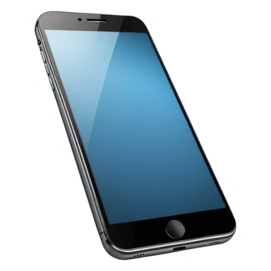 modern smartphone with a blank screen sticker