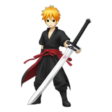 Ichigo Kurosaki with sword sticker