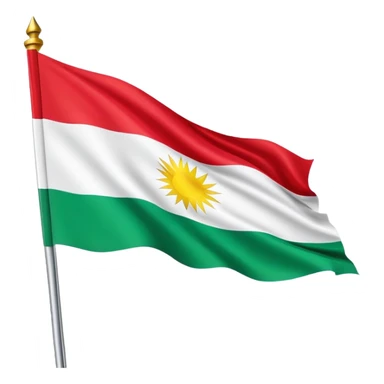Kurdistan Flagge sticker