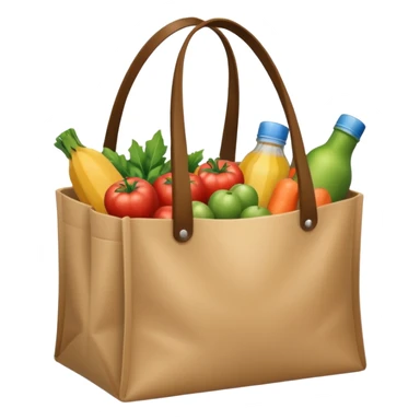 groceries in a bag sticker