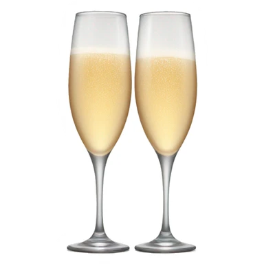 Champaign glasses sticker