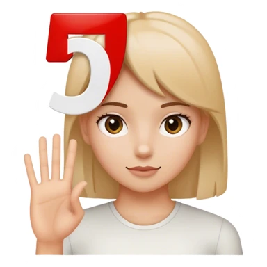 Girl holding up sign with 540 numbers on it  sticker